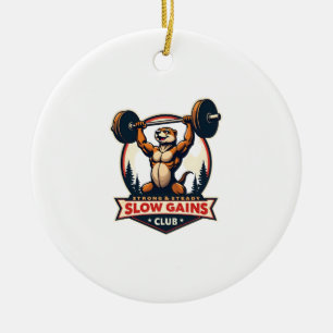 Décoration En Céramique Chemise de gym drôle de paresseux vintage fort et 