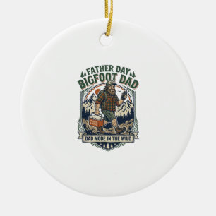 Décoration En Céramique Chemise de papa Bigfoot pour la fête des pères, ca