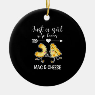 Décoration En Céramique Chemise Mac & Cheese Funny Mac et Cheese Lover Cad