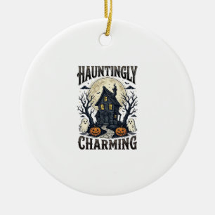 Décoration En Céramique Chemise Maison Hantée Vintage Cottage Halloween De