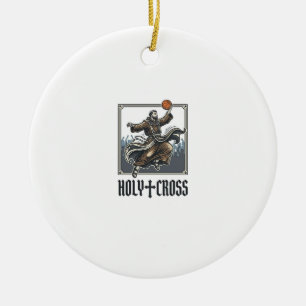 Décoration En Céramique Chemise religieuse vintage de basket-ball Holy Cro