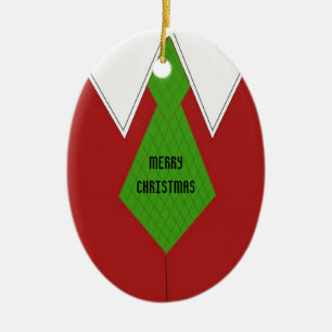 Décoration En Céramique Chemise rouge et Cravate