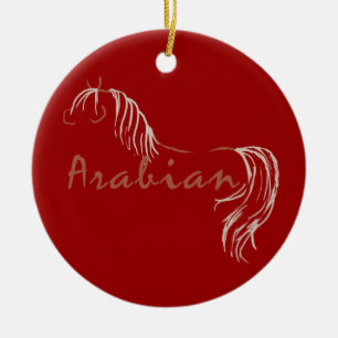 Décoration En Céramique Cheval arabe