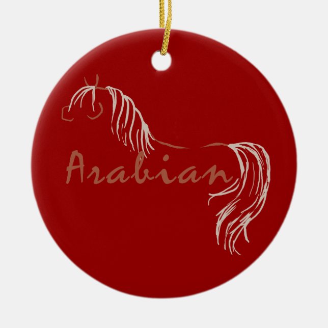 Décoration En Céramique Cheval arabe (Devant)