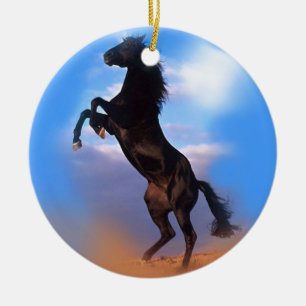 Décoration En Céramique Cheval d'élevage