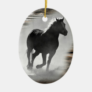 Décoration En Céramique Cheval galopant