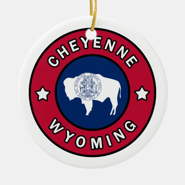Décoration En Céramique Cheyenne Wyoming (Devant)