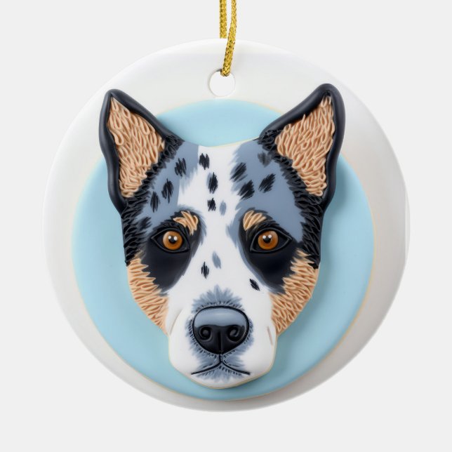 Décoration En Céramique Chien Blue Heeler Inspiré 3D (Devant)