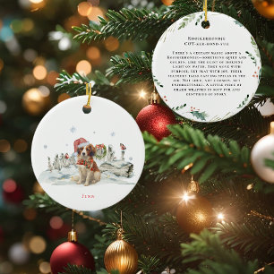 Décoration En Céramique Chien d'aquarelle Kooikerhondje   Monogramme