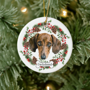 Décoration En Céramique Chien de Dachshund