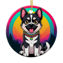 Chien de dessin animé joueur