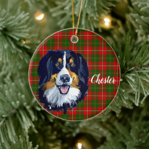 Décoration En Céramique Chien de montagne bernois personnalisé