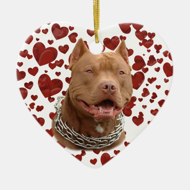 Décoration En Céramique Chien de Pitbull (Devant)