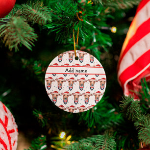 Décoration En Céramique Chien de race italienne Greyhound Noël