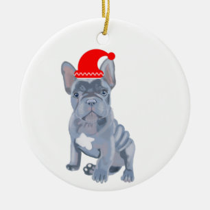 Décoration En Céramique Chien de taureau français mignon