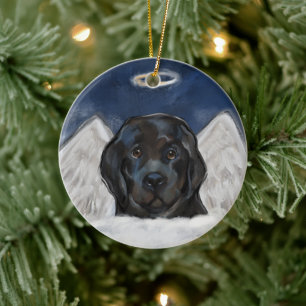 Décoration En Céramique Chien de Terre-Neuve