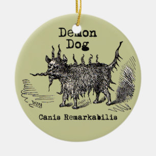 Décoration En Céramique Chien Demon Vintage Funny migre