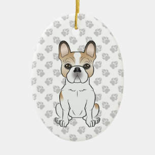 Décoration En Céramique Chien et texte français français français français