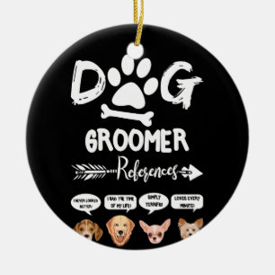 Décoration En Céramique Chien Groomer Références Cadeau Grooming Chien S