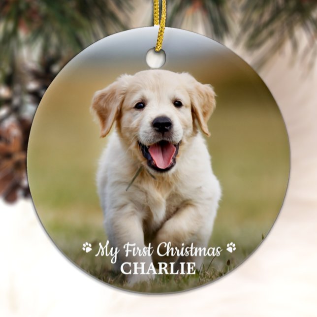 Décoration En Céramique Chien photo pour marionnettes personnalisées Noël (Créateur téléchargé)