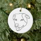 Chien Pit Bull Terrier Nom personnalisé Ligne de p