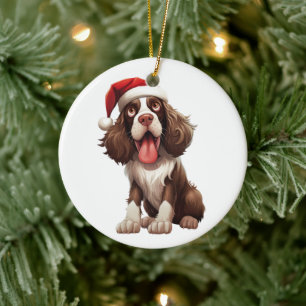 Décoration En Céramique Chien Springer Spaniel anglais personnalisé amusan