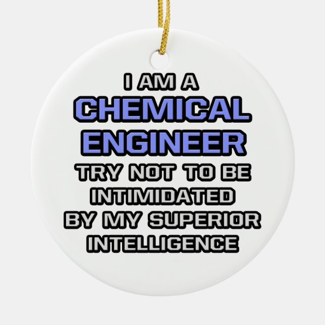 Décoration En Céramique Chimie Ingénieur Blague ... Intelligence supérieur (Devant)
