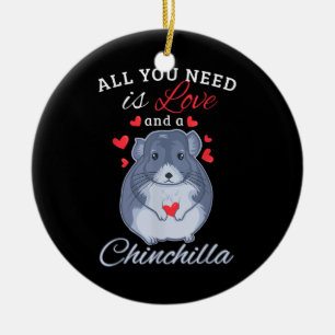 Décoration En Céramique Chinchilla Cadeau Funny mignon Amoureux des animau