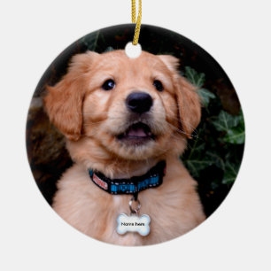 Décoration En Céramique Chiot Golden Retriever