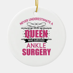 Décoration En Céramique Chirurgie Ankle Récupération Pour Les Femmes