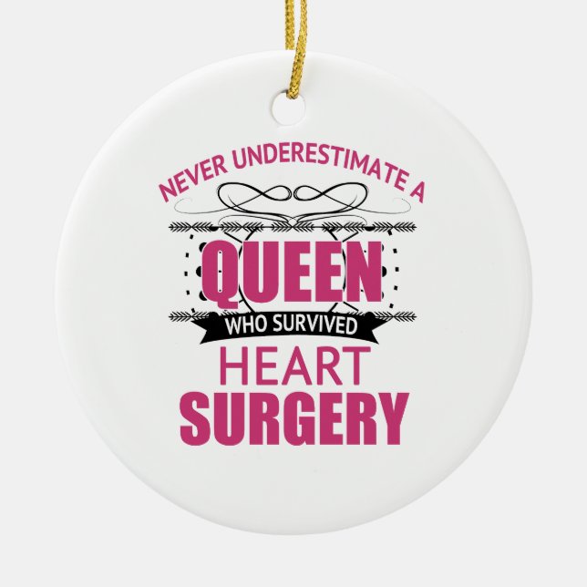 Décoration En Céramique Chirurgie cardiaque pour les femmes (Devant)
