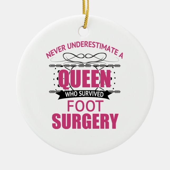 Décoration En Céramique Chirurgie Des Pieds Pour Les Femmes (Devant)
