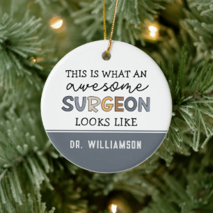 Décoration En Céramique Chirurgien Personnalisé Drôle Awesome Chirurgien C