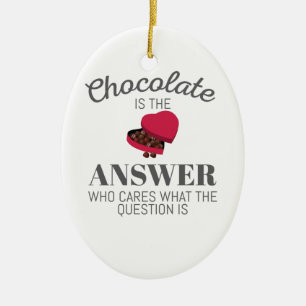 Décoration En Céramique Chocolat Lover Citation Cadeau Chocolat Est La Rép
