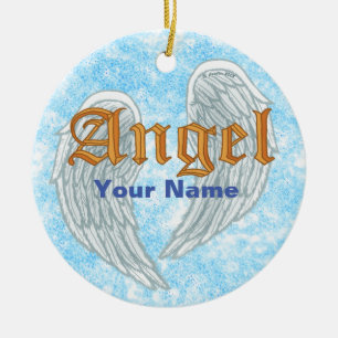 Décoration En Céramique Christian Angel Wings