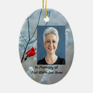 Décoration En Céramique Christian Memorial Keepsaké Cardinal Red Bird