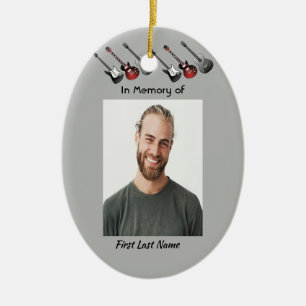 Décoration En Céramique Christian Memorial Keepsaké Musicien Guitare Musiq