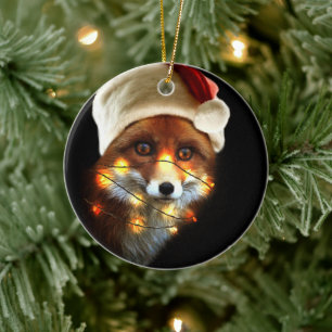 Décoration En Céramique Christmas fox