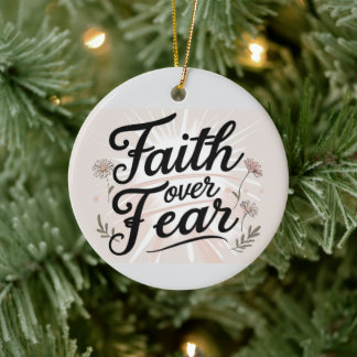 Décoration En Céramique  Christmas Ornament Faith Inspired