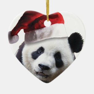 Décoration En Céramique Christmas Panda Bear