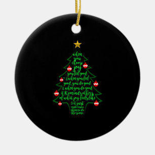 Décoration En Céramique Christmas Tree Poem - Christmas Family