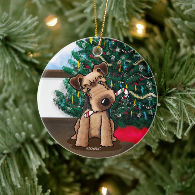 Décoration En Céramique Christmas Welsh Terrier (Arbre)