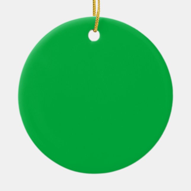 Décoration En Céramique Chroma couleur clé vert (Devant)