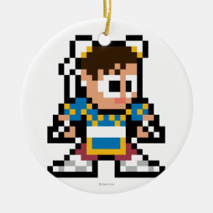 Décoration En Céramique Chun-Li à 8 bits