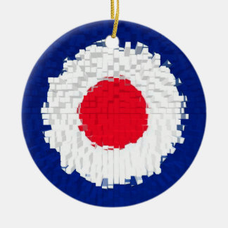 Décoration En Céramique Cible de mod avec l'effet appliqué