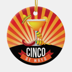 Décoration En Céramique Cinco de Mayo