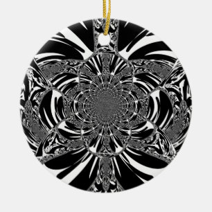 Décoration En Céramique Circulaire Zebra Kaleidoscope Art