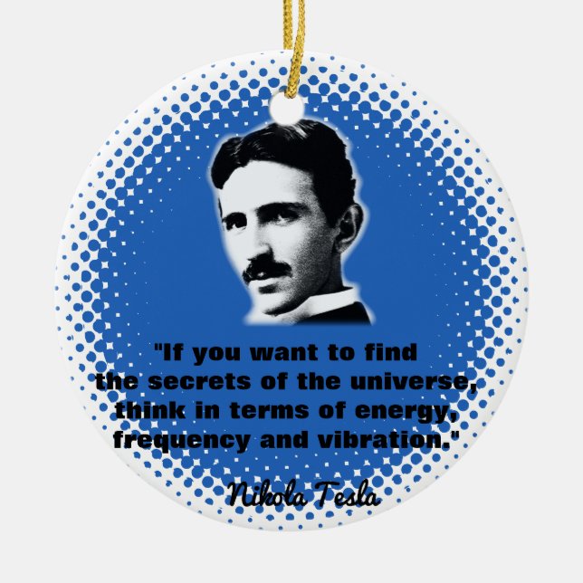 Décoration En Céramique Citation De Nikola Tesla T-Shirt (Devant)