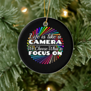 Décoration En Céramique Citation de photographe - La vie comme un appareil