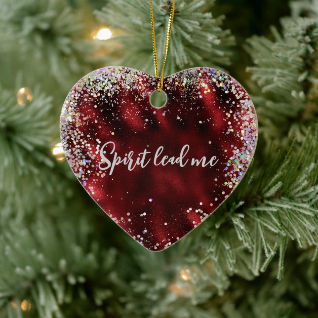 Décoration En Céramique Citation de Spirit Lead Me (Arbre)